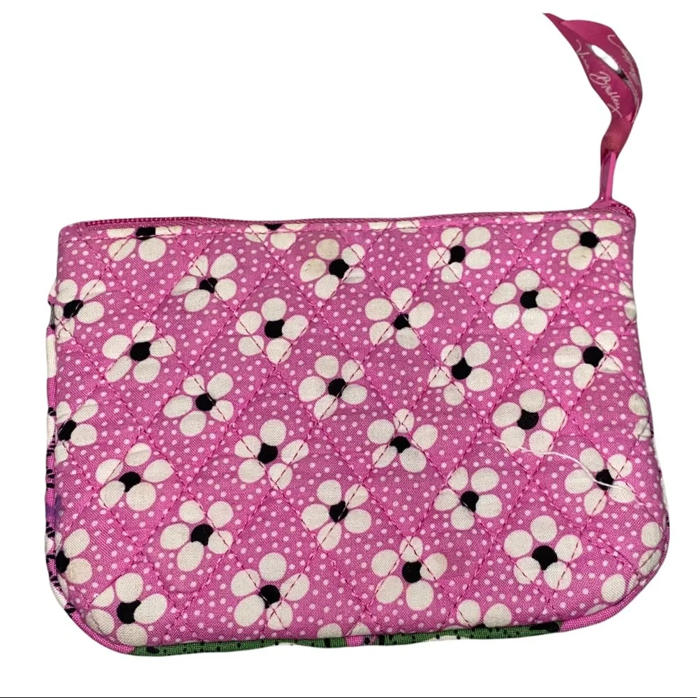🎓 Vera Bradley Pink‎ & Floral Small Zippered Bag
